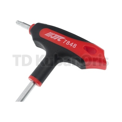 Двусторонний ключ TORX с отверстием и Т-образной рукояткой JTC T27H JTC-784827