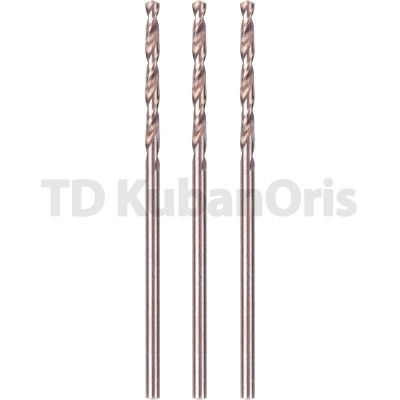 Сверло по металлу кобальтовое HSS-Co  1,5мм 3шт. Monogram