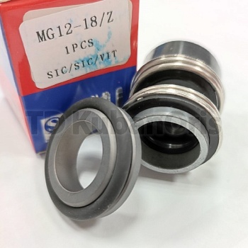 Уплотнитель насоса торцевой MG12-18 (33/Z) SIC/SIC/FKM